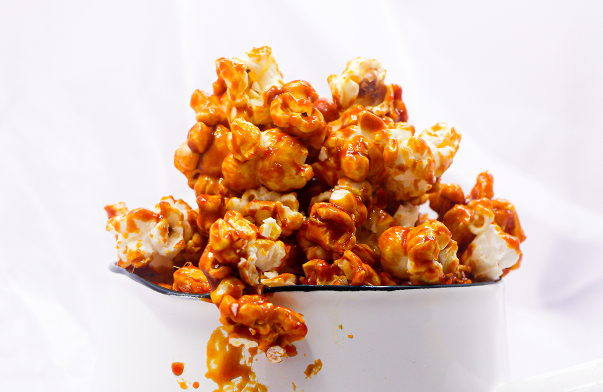 Speedy Caramel Popcorn recipe